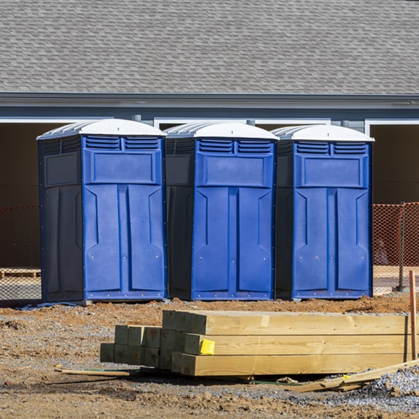 what is the expected delivery and pickup timeframe for the portable toilets in Home